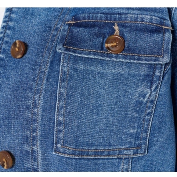 Susan Graver Petite Stretch Denim Vintage Utility Jean Jacket. BNWT. Never worn. - Picture 11 of 13